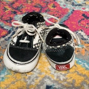 Black/White Checkered Vans